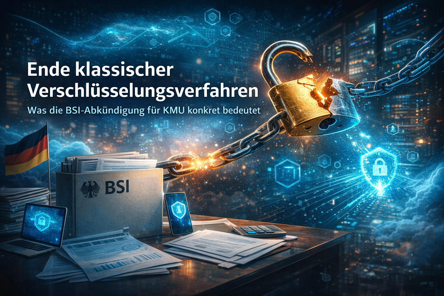 Ende klassischer Verschlüsselungsverfahren – was die BSI-Abkündigung für KMU konkret bedeutet